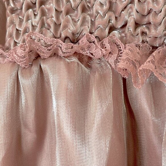 Shimmer Pink Midi Long Sleeves Dress - Picture 11 of 11